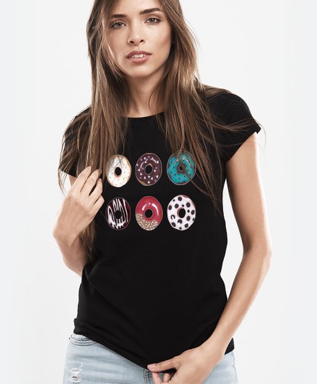 Жіноча футболка Пончики
