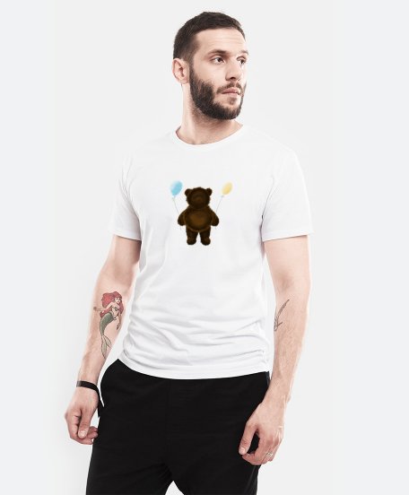 Чоловіча футболка патріотичний ведмедик