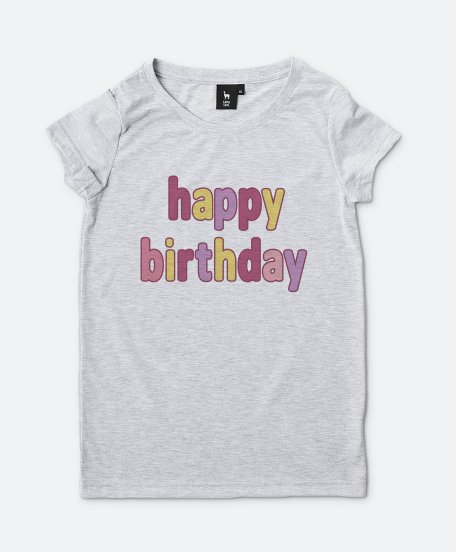 Жіноча футболка happy birthday
