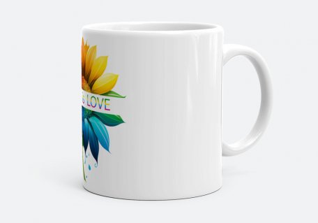 Чашка Love is Love Соняшник LGBT