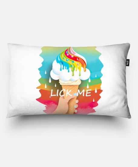 Подушка прямокутна Lick Me Морозиво ЛГБТ