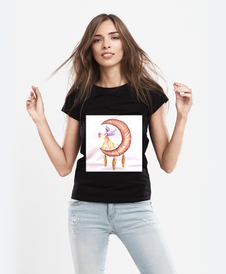 Жіноча футболка Фея на місяці