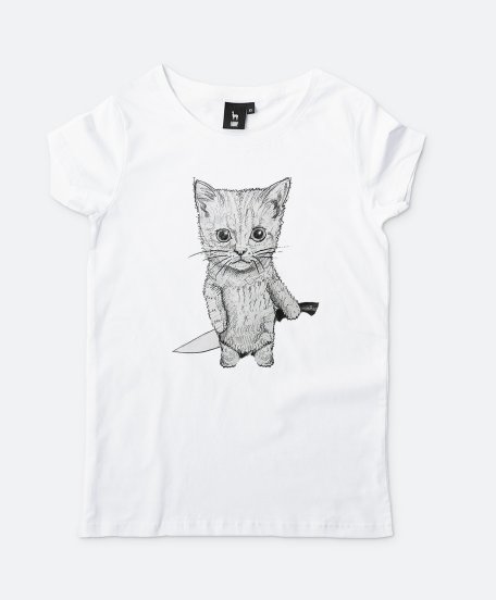 Жіноча футболка CAT - CUT