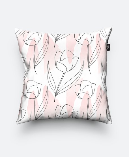 Подушка квадратна tulips