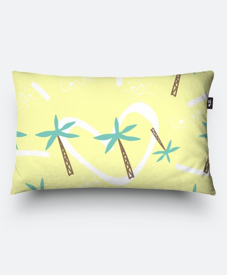 Подушка прямокутна palm trees