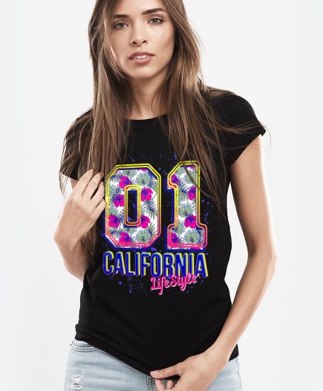 Жіноча футболка Калифорния 01