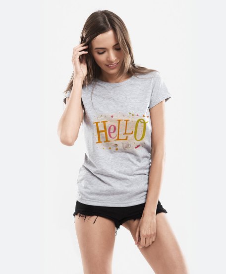 Жіноча футболка HELLO