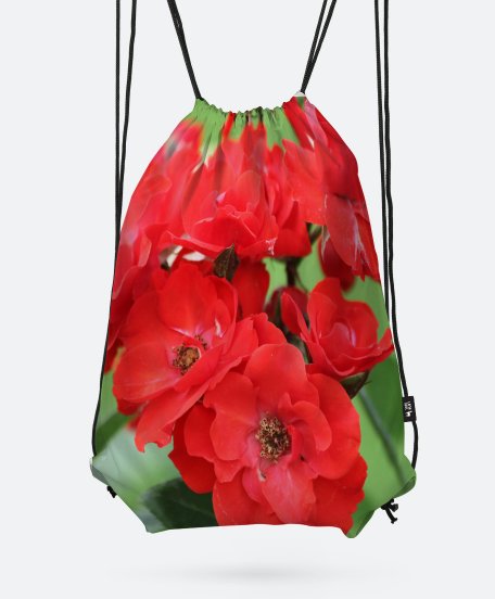 Рюкзак Красные цветы. Red flowers
