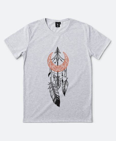 Чоловіча футболка Месяц с перьями и стрелой