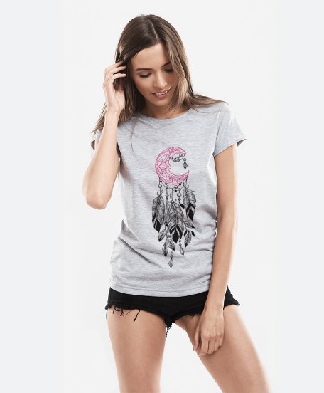 Жіноча футболка Месяц с перьями
