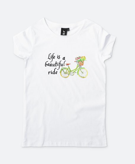 Жіноча футболка Life is a beautifil ride