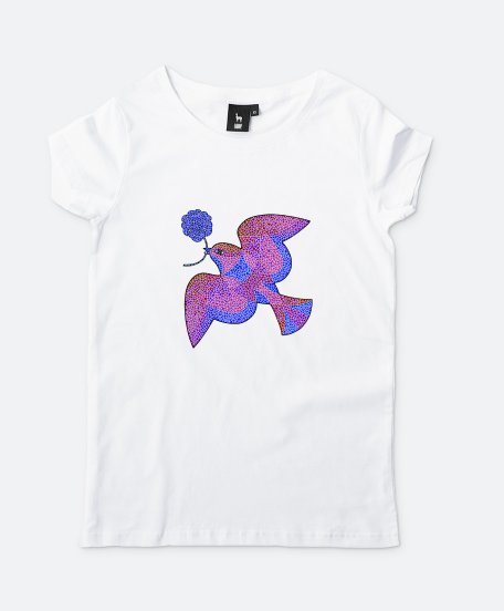 Жіноча футболка Purple bird