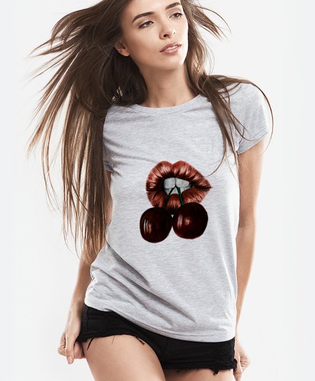 Жіноча футболка Cherry Lips