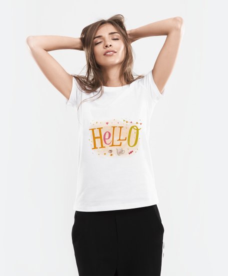 Жіноча футболка HELLO