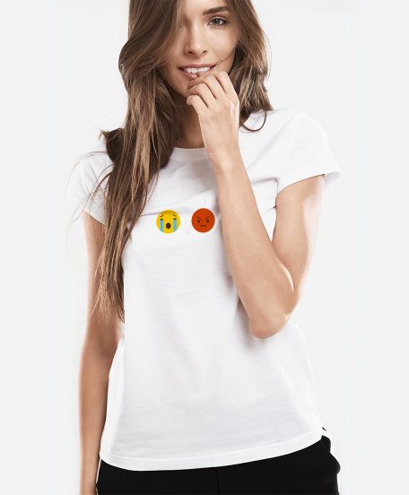 Жіноча футболка bad luck emoji