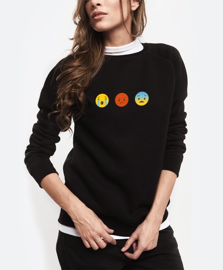 Жіночий світшот bad luck emoji