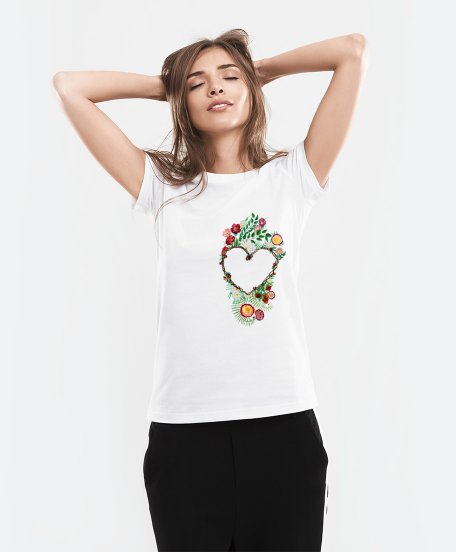 Жіноча футболка Любящие цветы