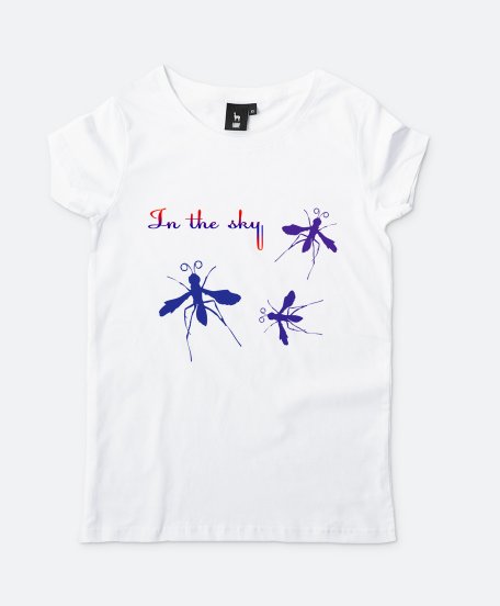 Жіноча футболка Летающие насекомые