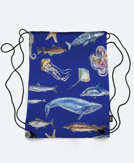 Рюкзак Sea animals pattern
