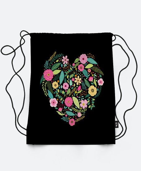 Рюкзак Цветочное сердечко