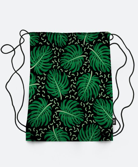 Рюкзак Паттерн с листьями тропиков
