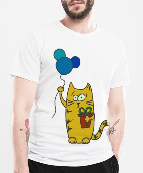 Чоловіча футболка Желтый кот