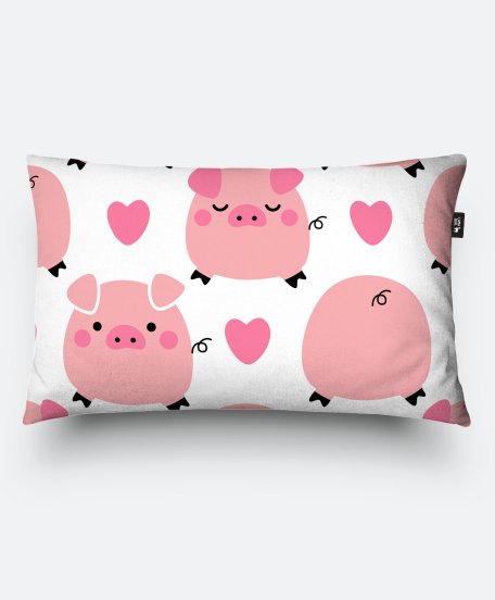 Подушка прямокутна Свинюшки символ 2019