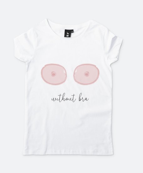 Жіноча футболка Without bra