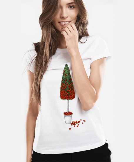 Жіноча футболка Christmas tree