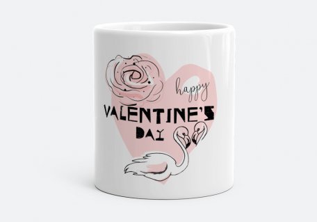 Чашка Valentine's Day Flamingo