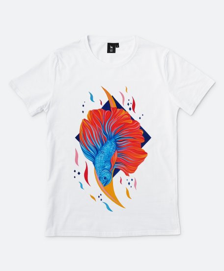 Чоловіча футболка Siamese fighting fish