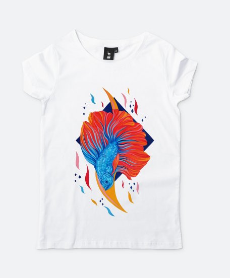Жіноча футболка Siamese fighting fish