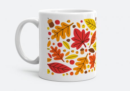 Чашка осенние листья