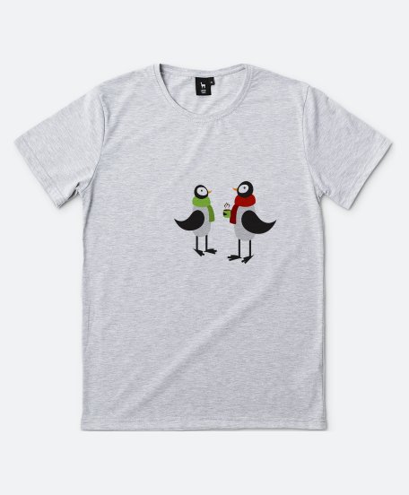 Чоловіча футболка Winter birds