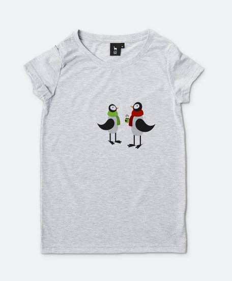 Жіноча футболка Winter birds