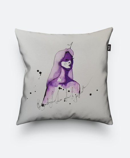 Подушка квадратна Фіолетова королева