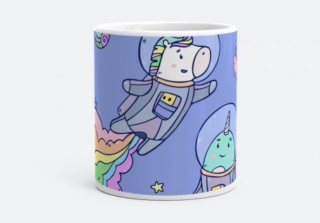 Чашка Space Unicorn and Narwhal!