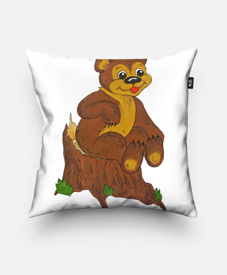 Подушка квадратна Веселый медвежонок