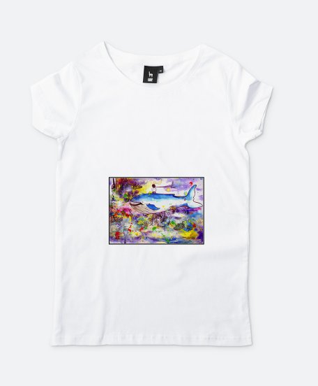 Жіноча футболка Політ на китові