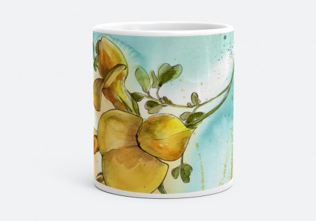 Чашка Желтый цветок